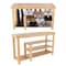 Hastings Home Bamboo Shoe and Boot Rack Bench, 3-tiers Wood Seat Storage and Organization, Bedroom, Closets 727880MFR - alternate 1